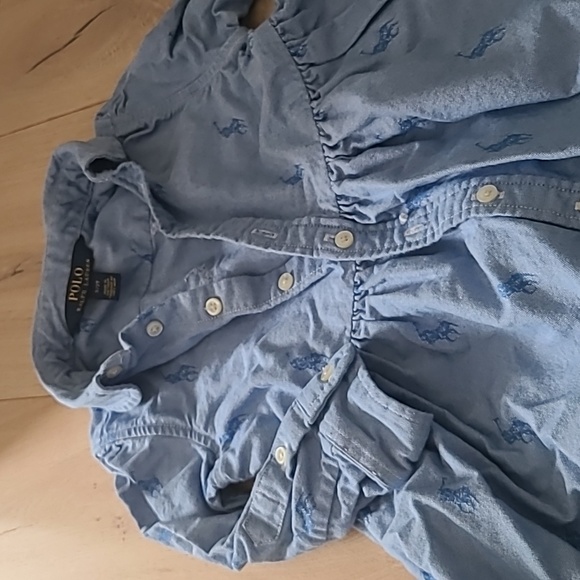 Polo Ralph Lauren blue toddler 2t dress - Picture 3 of 4